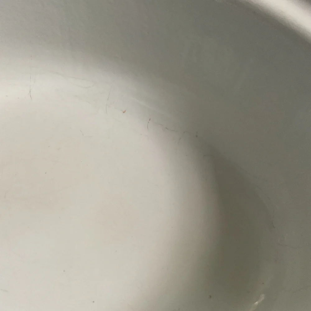 Vintage DRU Holland Enamel Cast Iron Mini Casserole White Dish No Lid